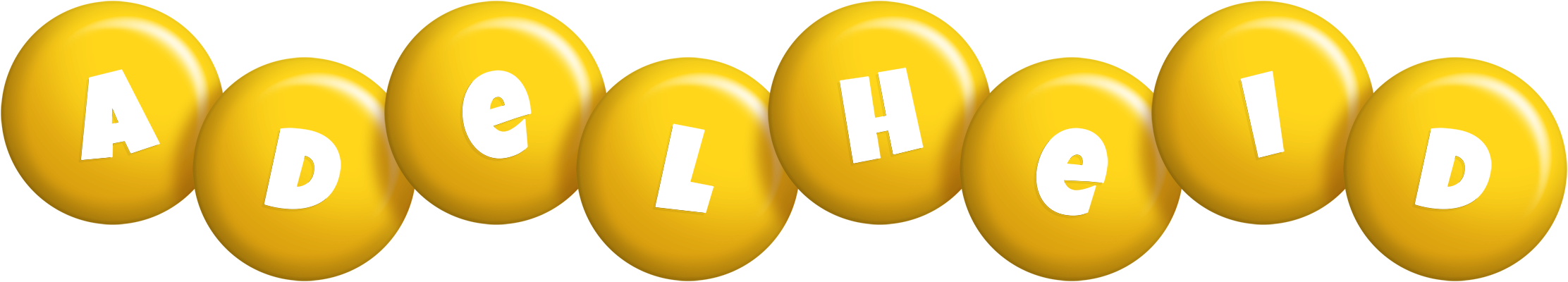 Adelheid candy-yellow logo