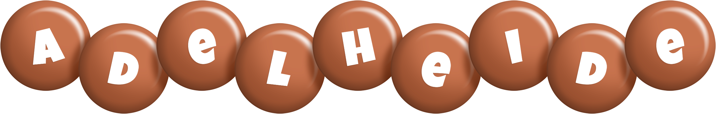 Adelheide candy-brown logo
