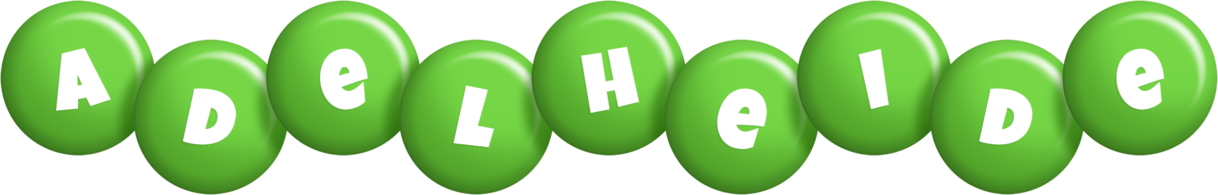 Adelheide candy-green logo