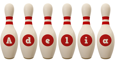 Adelia bowling-pin logo