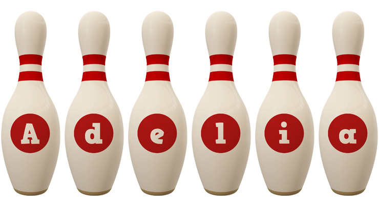 Adelia bowling-pin logo