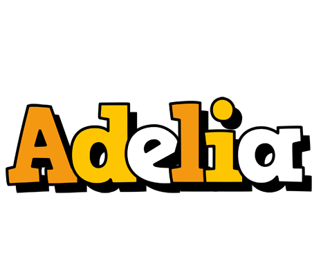 Adelia cartoon logo