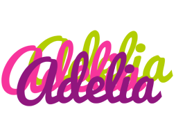 Adelia flowers logo