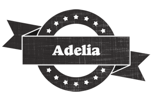 Adelia grunge logo