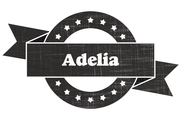 Adelia grunge logo