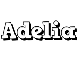 Adelia snowing logo