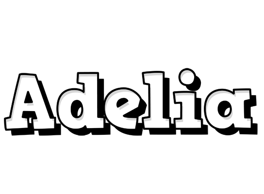 Adelia snowing logo