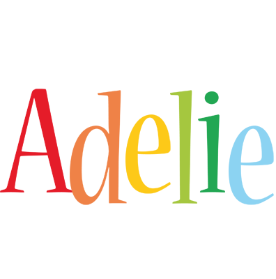 Adelie birthday logo