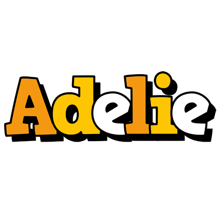 Adelie cartoon logo