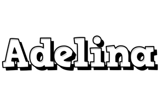 Adelina snowing logo