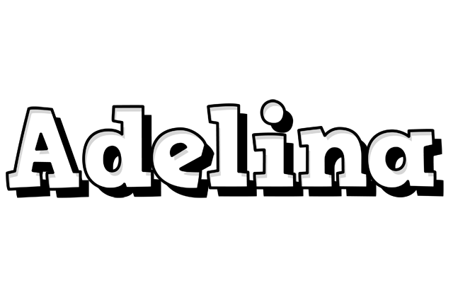 Adelina snowing logo