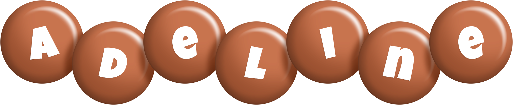 Adeline candy-brown logo