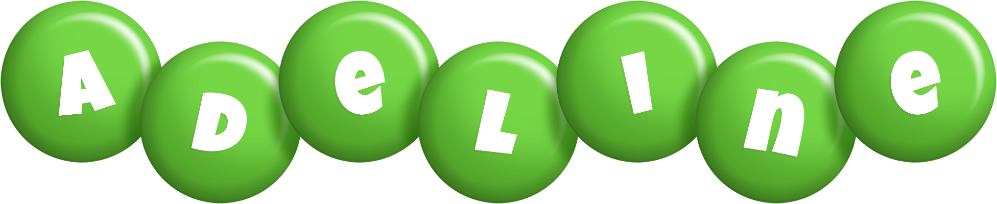 Adeline candy-green logo