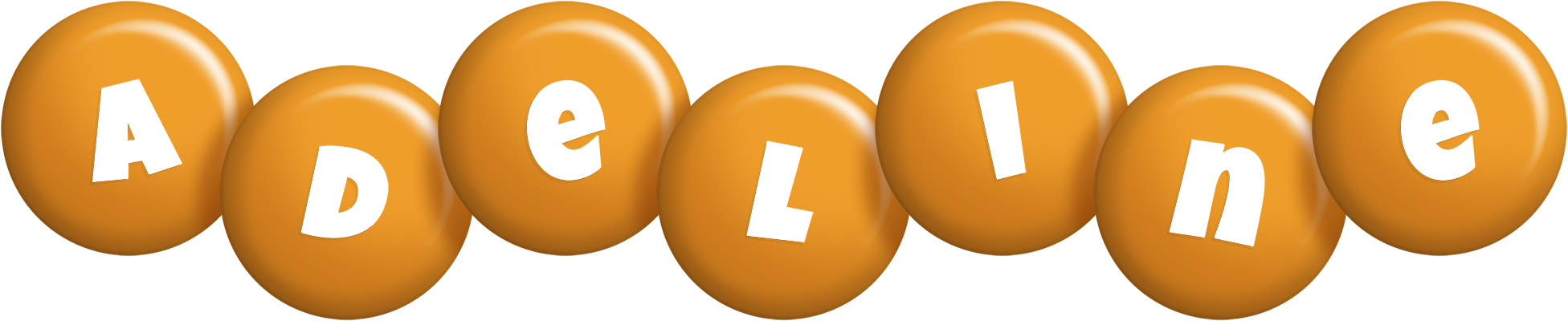 Adeline candy-orange logo