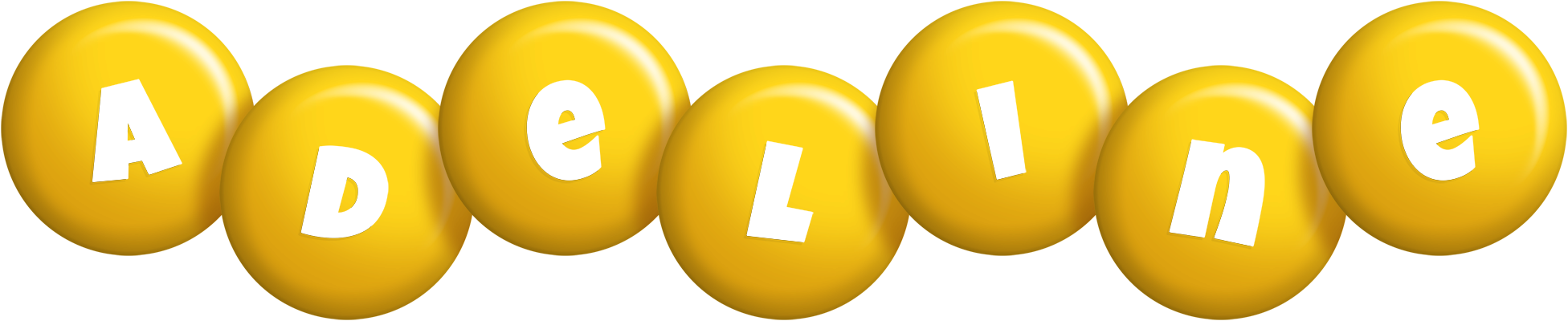 Adeline candy-yellow logo