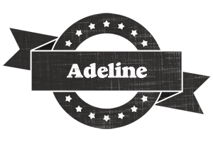 Adeline grunge logo