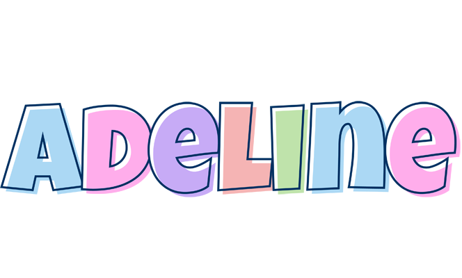 Adeline pastel logo