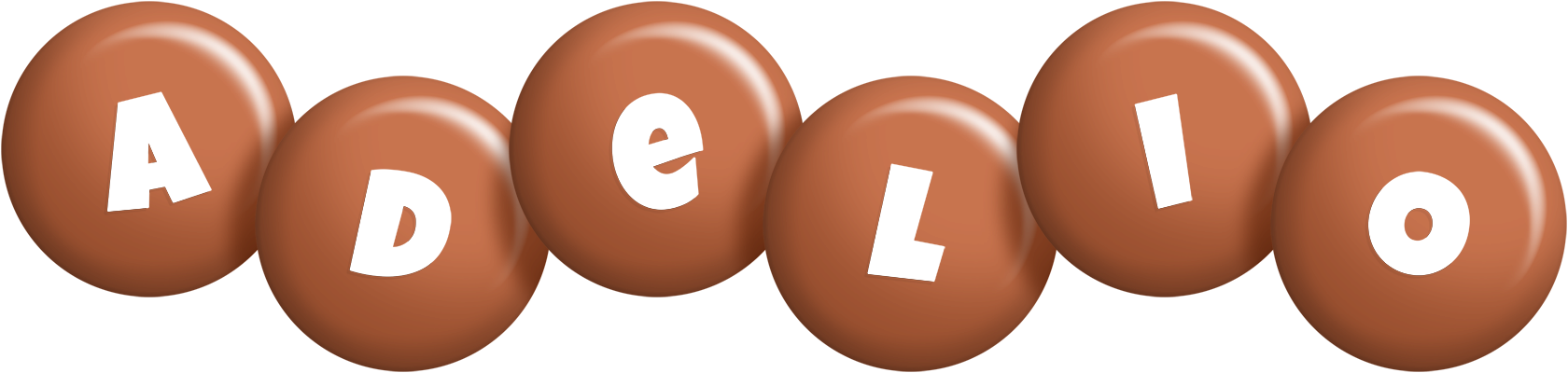 Adelio candy-brown logo