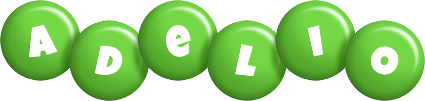 Adelio candy-green logo