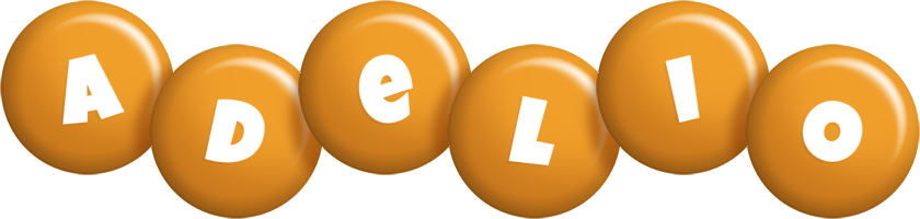 Adelio candy-orange logo