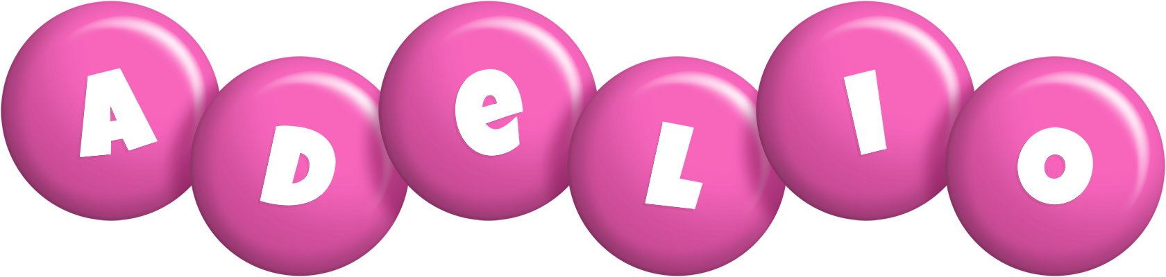 Adelio candy-pink logo