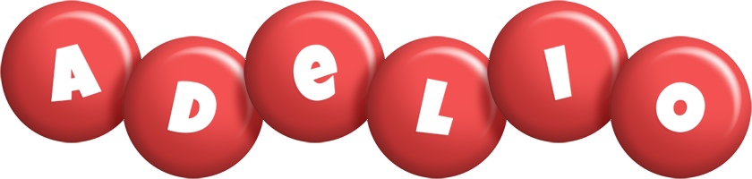 Adelio candy-red logo