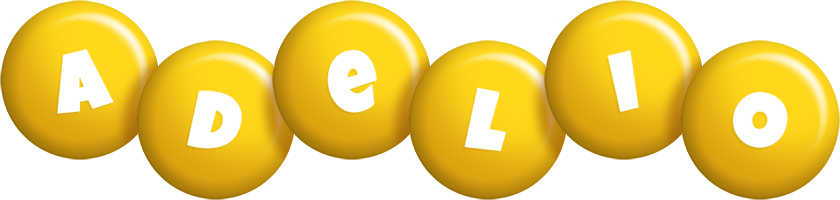 Adelio candy-yellow logo