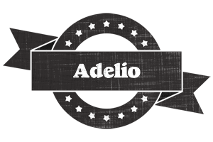 Adelio grunge logo