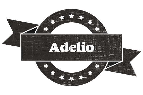 Adelio grunge logo