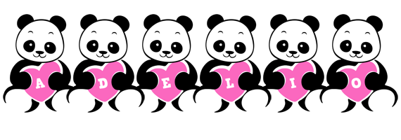 Adelio love-panda logo