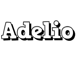 Adelio snowing logo