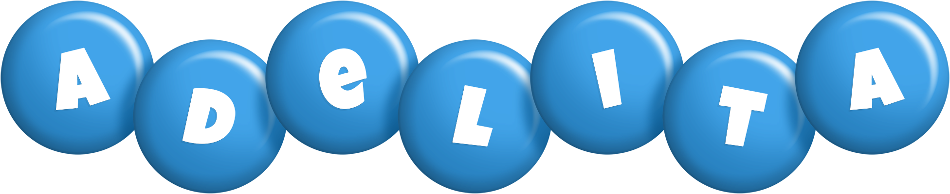 Adelita candy-blue logo