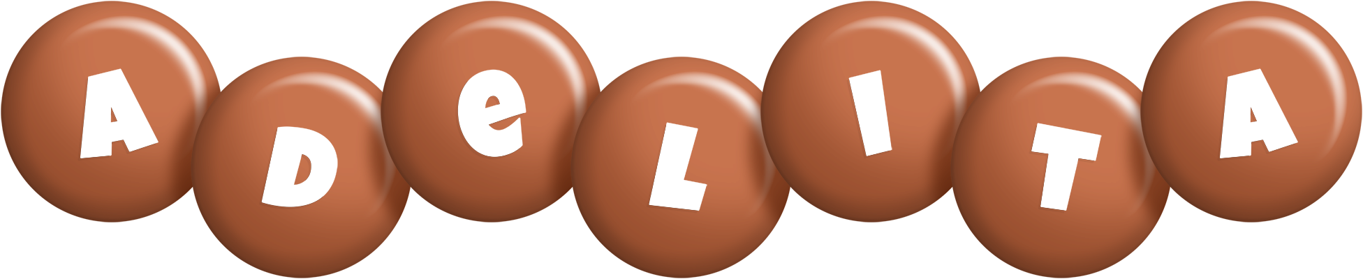 Adelita candy-brown logo