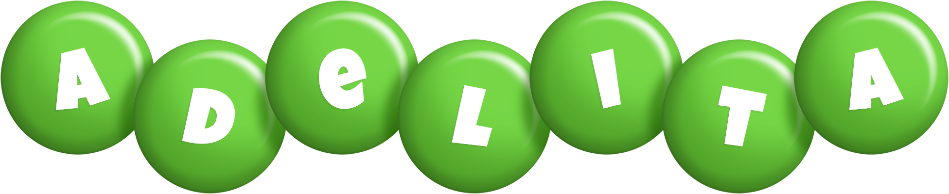 Adelita candy-green logo