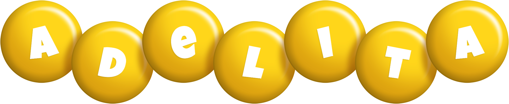 Adelita candy-yellow logo