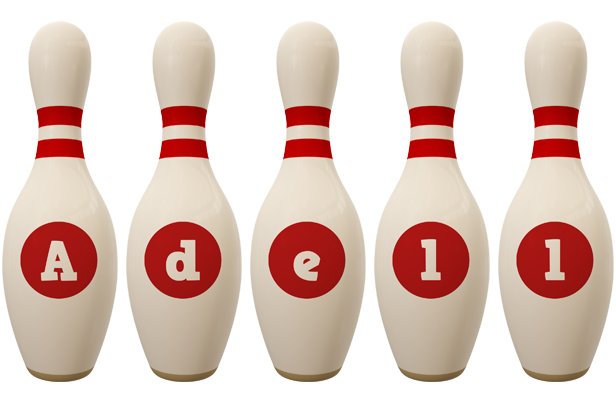 Adell bowling-pin logo