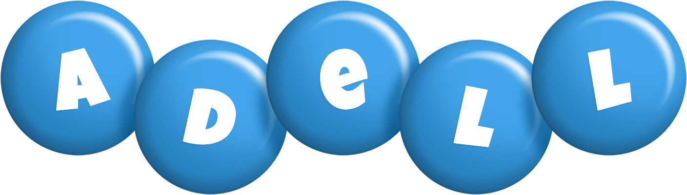 Adell candy-blue logo