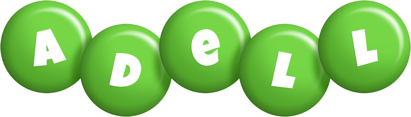 Adell candy-green logo