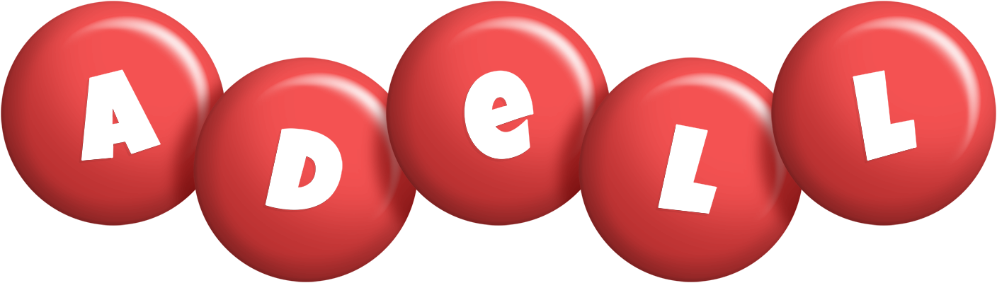 Adell candy-red logo