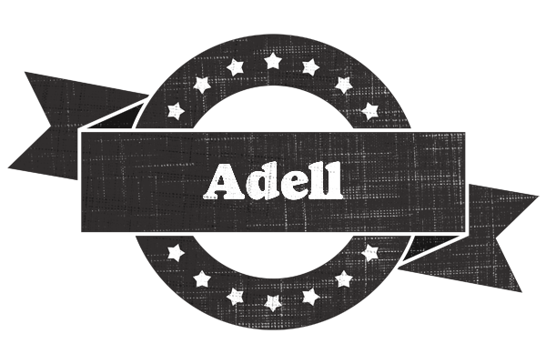 Adell grunge logo