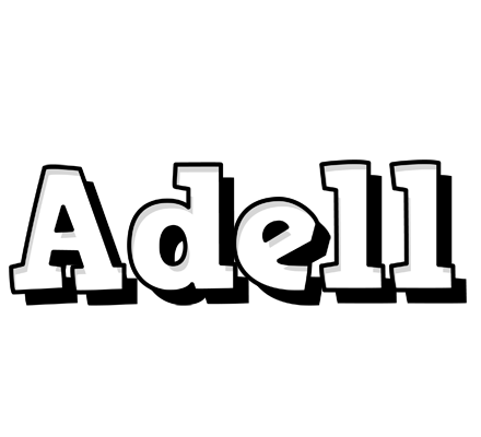 Adell snowing logo
