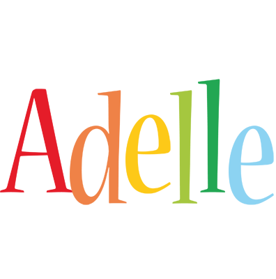 Adelle birthday logo