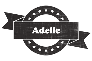 Adelle grunge logo