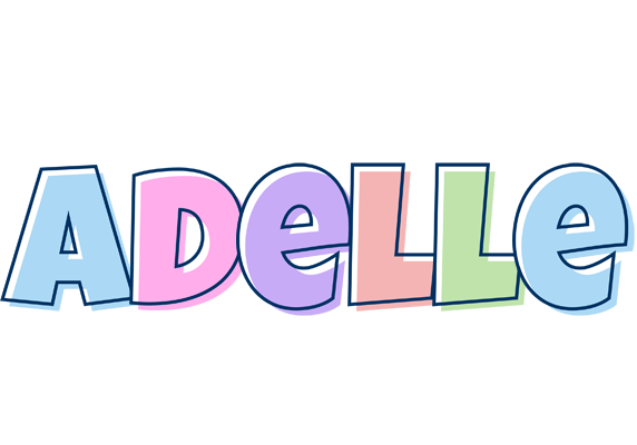 Adelle pastel logo