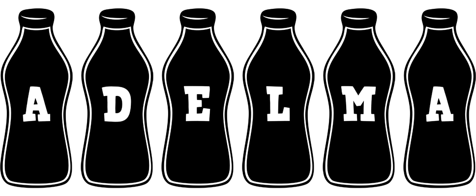 Adelma bottle logo