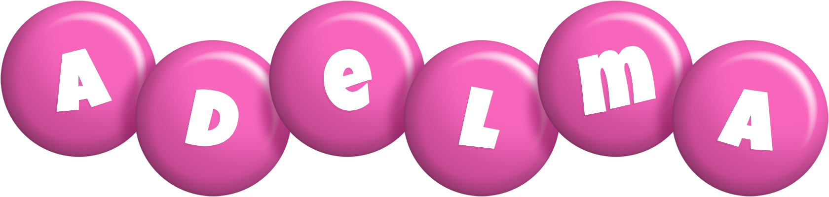 Adelma candy-pink logo