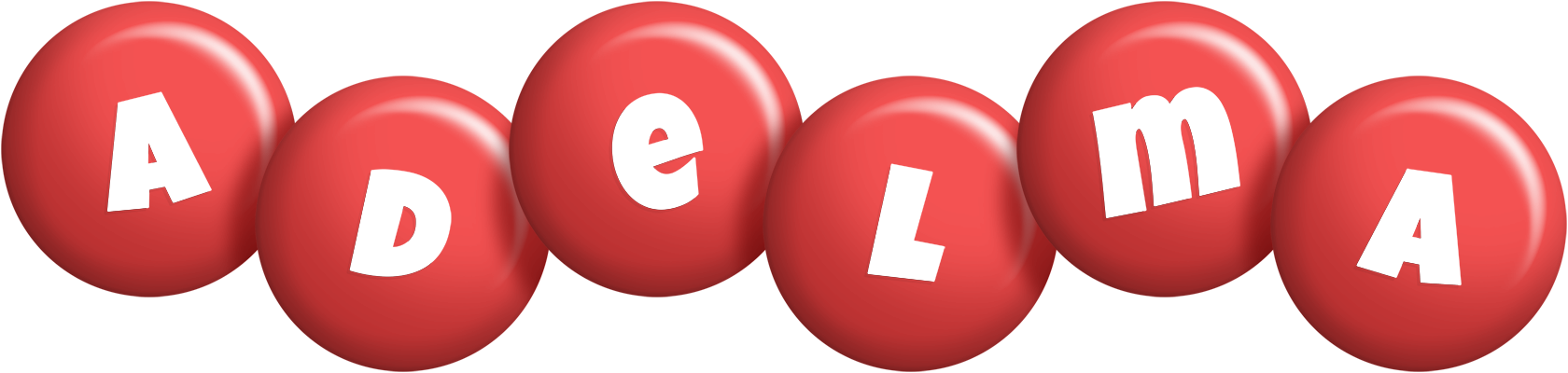 Adelma candy-red logo