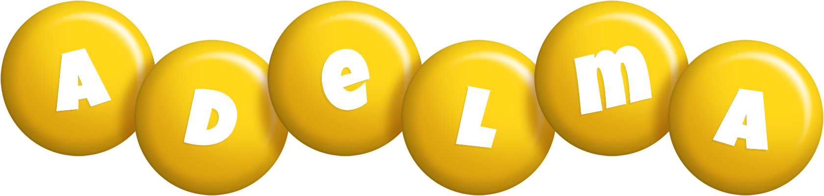 Adelma candy-yellow logo