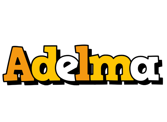 Adelma cartoon logo