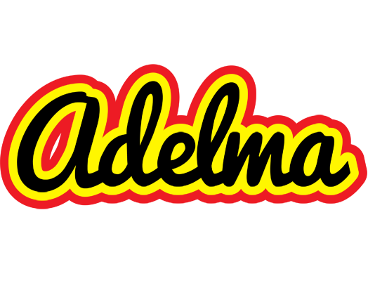Adelma flaming logo